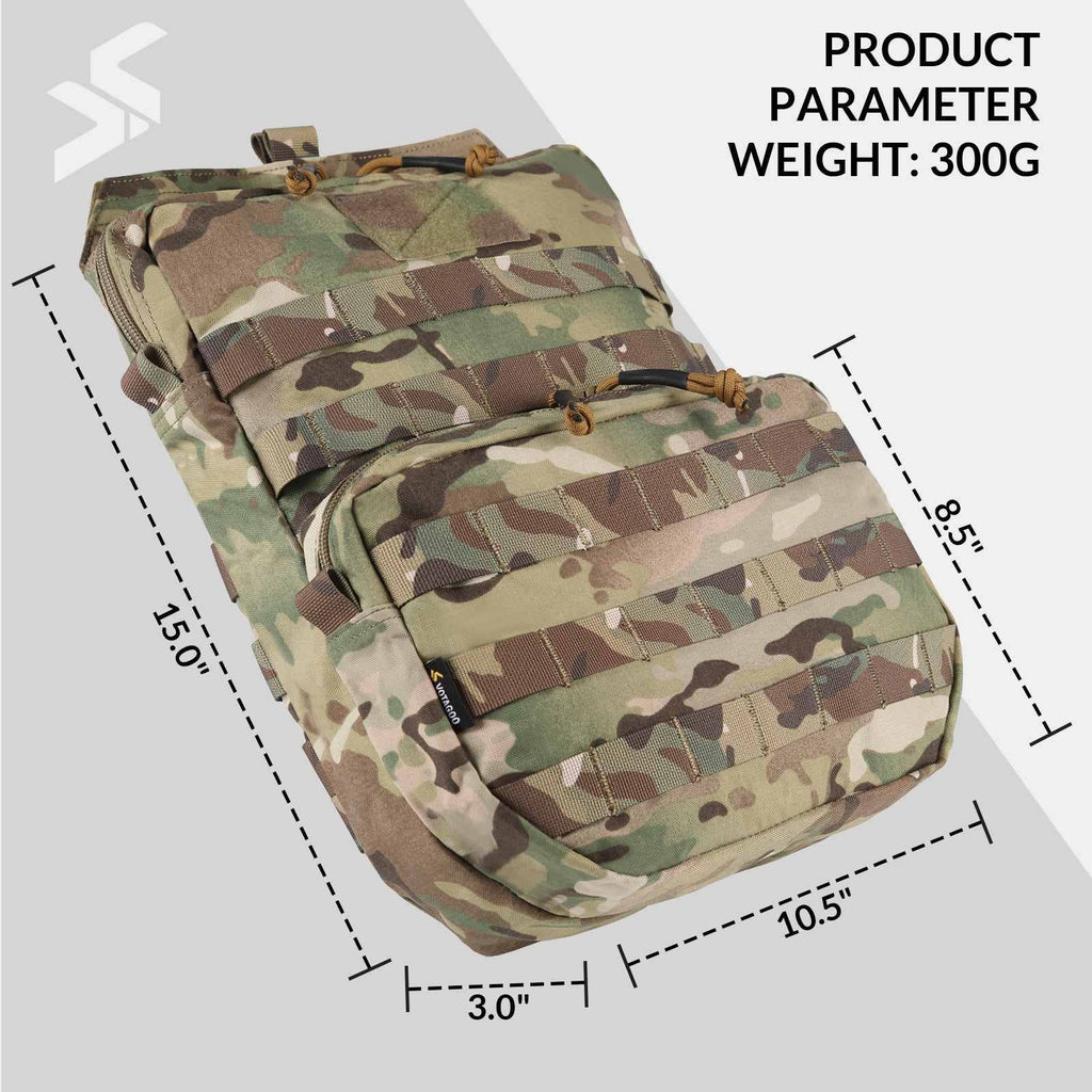 Tactische Molle Hydratatiepack 3L Hydratatiedrager Waterreservoir Tas