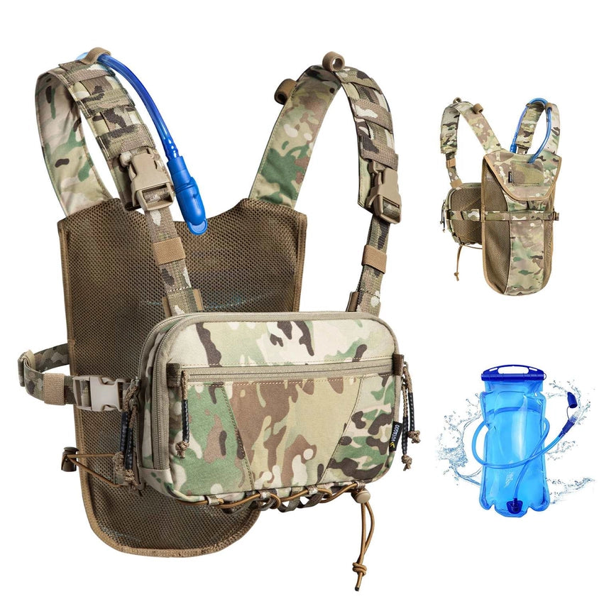 Tactische Chest Rig met Camel Bag