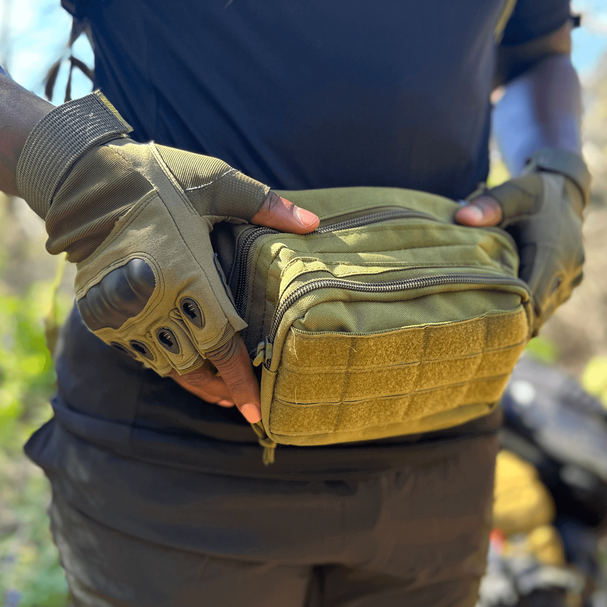 Vingerloze airsofthandschoenen voor buitensporten