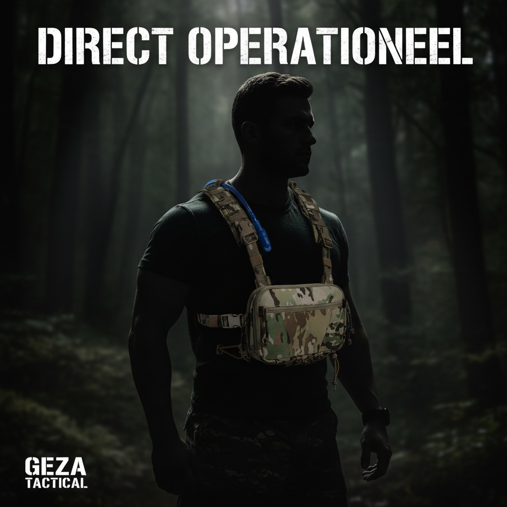 Tactische Chest Rig + Camel Bag | Direct Operationeel