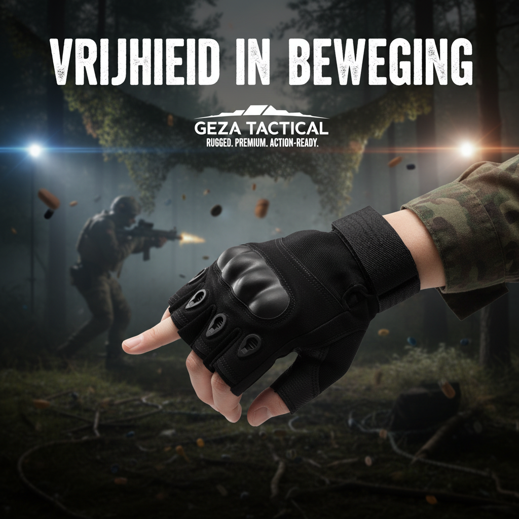 Vingerloze airsofthandschoenen voor buitensporten